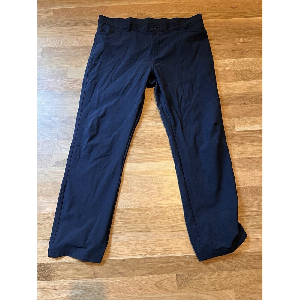 Old Navy Active Men's Straight Leg Pants Blue 38x32 Polyester Zip Solid